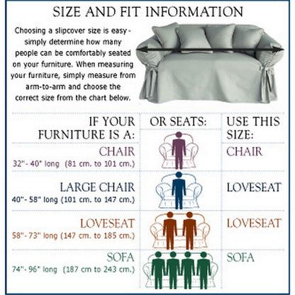 Stripe Classic One-Piece Chair Slipcover