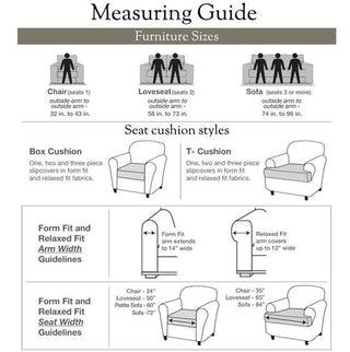 Classic Stripe One Piece Chair Slipcover