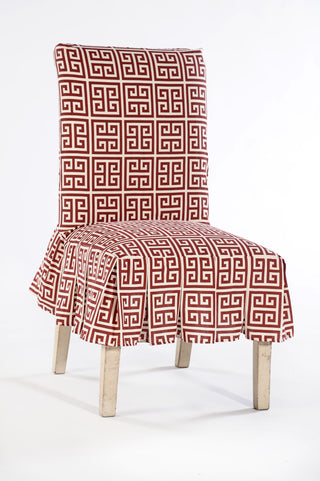 Roman Key Dining Chair Slipcover