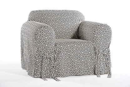 Roman Key One-Piece Slipcover