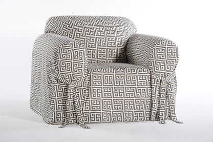 Roman Key One-Piece Slipcover