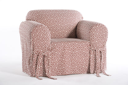 Roman Key One-Piece Slipcover