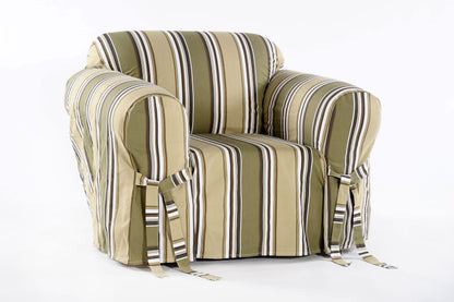 Stripe Classic One-Piece Chair Slipcover